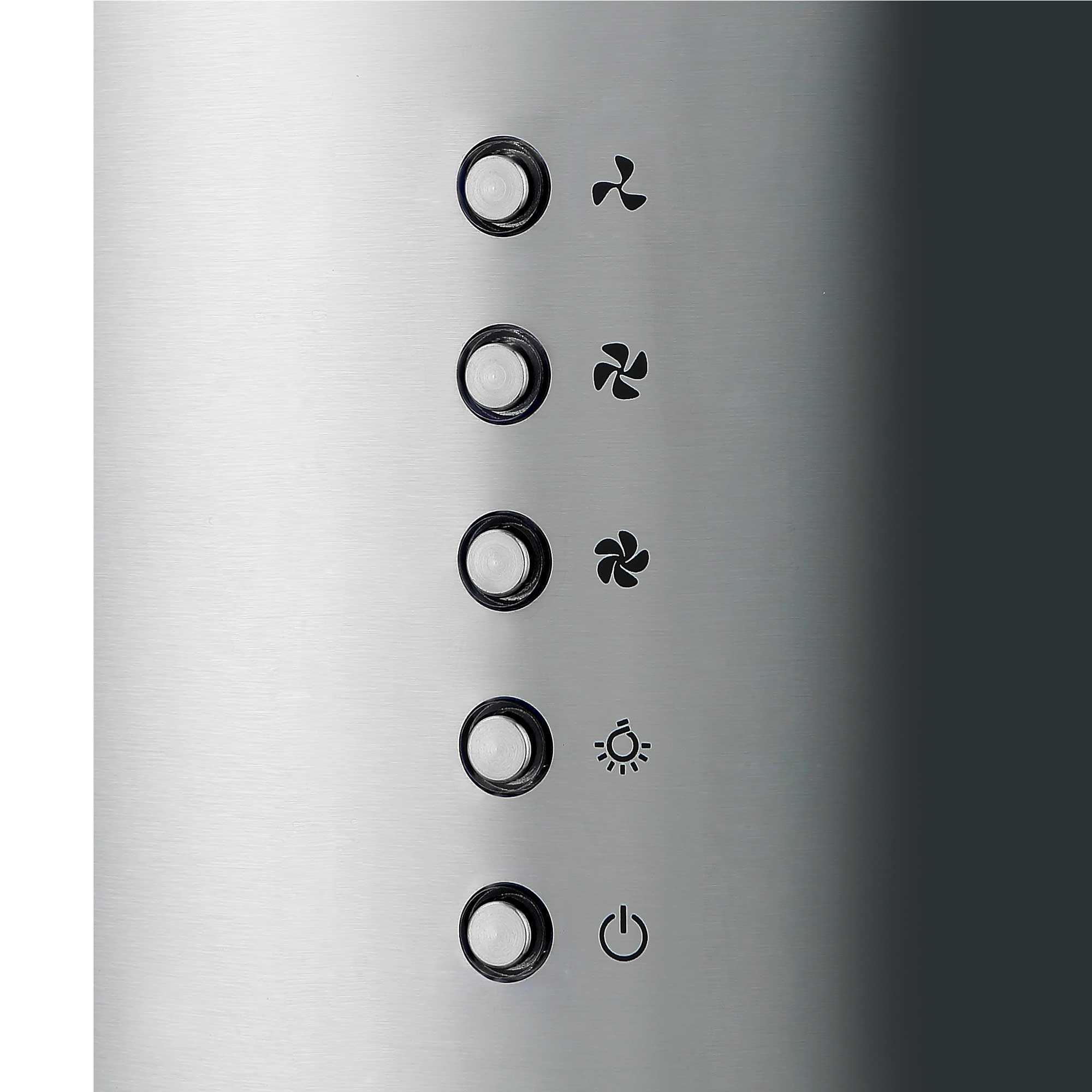 Baridi Island Range Hood - 35cm Pendant Style Stainless Steel Cooker Hood with 3 Speed Settings for Kitchen Ventilation | Modern Over Island Stove Extractor for Home Cooking