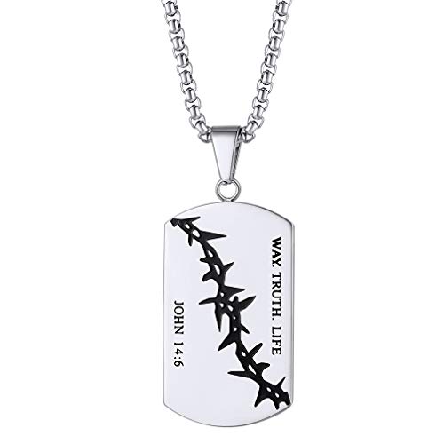 Jesus Thorns John 14:6/316L Stainless Steel