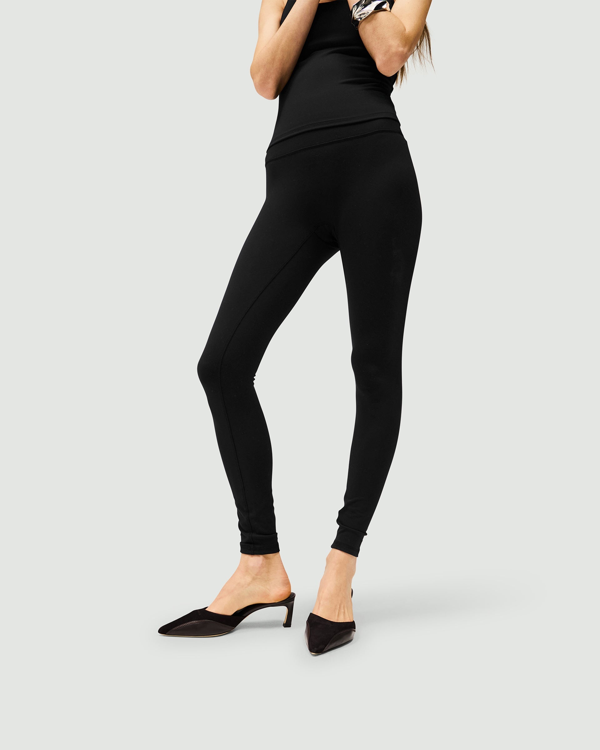 Owners Club High-Waisted Leggings for Women - Jet Black | Yoga, Workout, Running & Lounge Wear