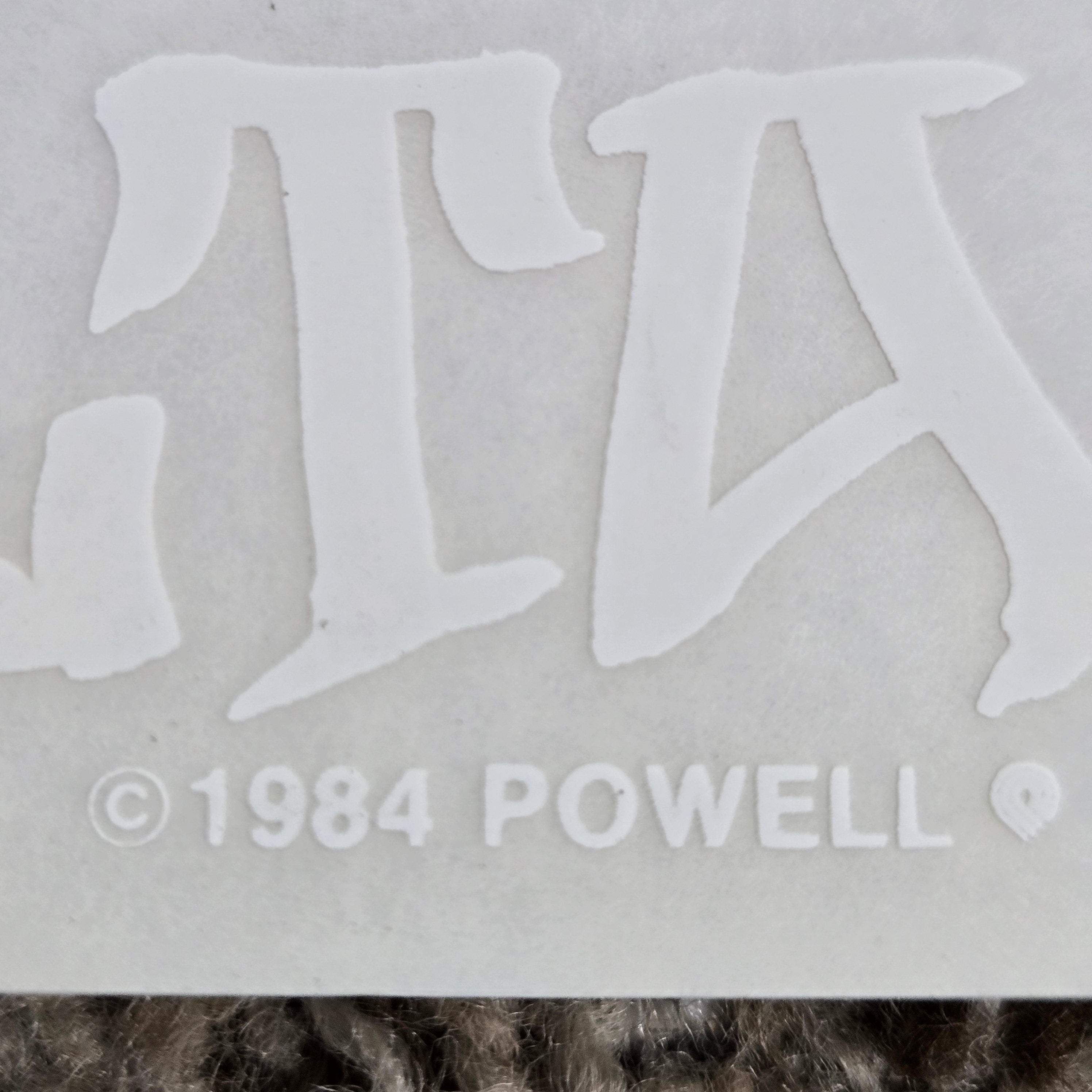 Vintage Powell Peralta VATO RAT BONES 1984 Skateboard Sticker - White on Clear Decal - Perfect for Skateboards, Laptops, Helmets & DIY Projects