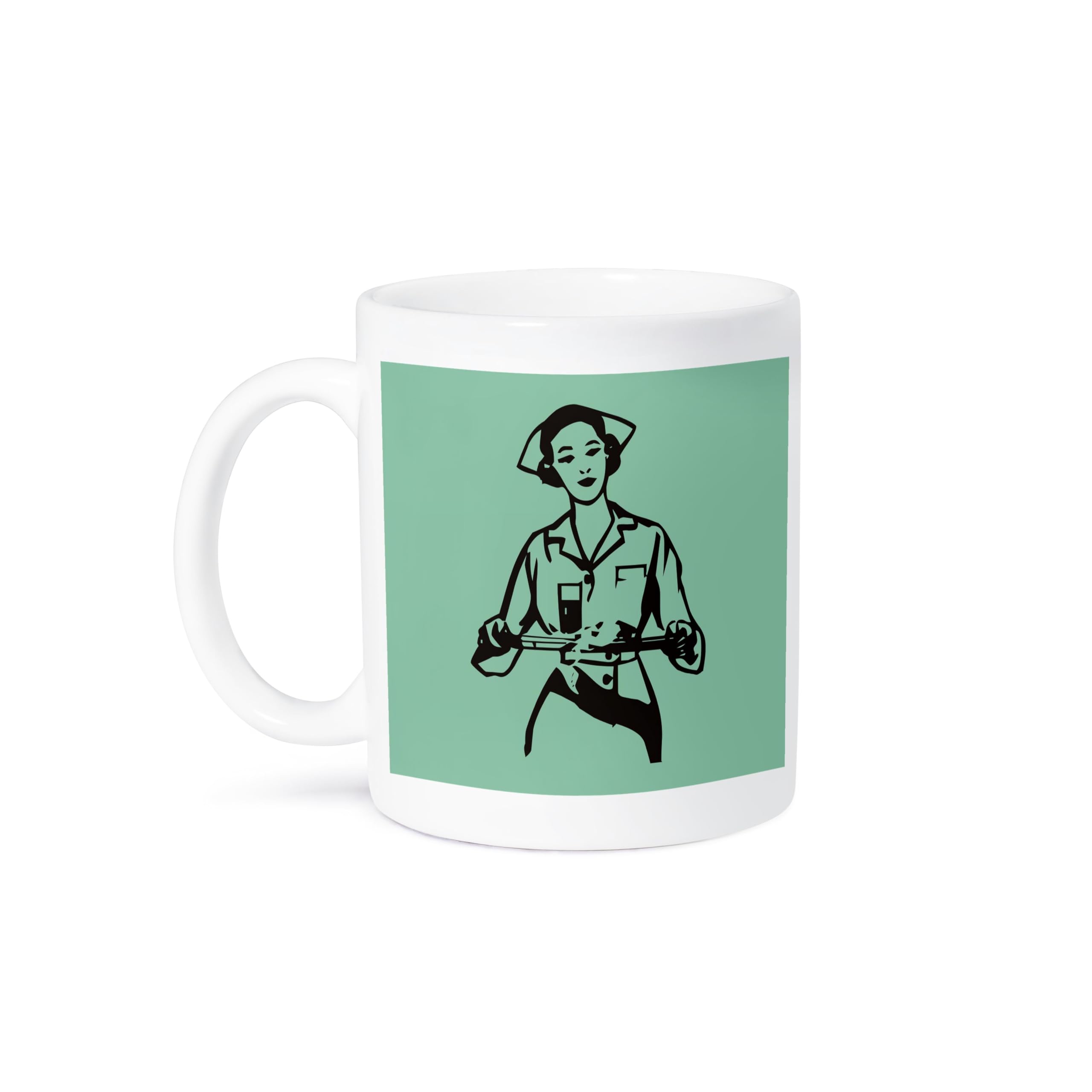 3D Rose Nurse Ceramic Coffee Mug - 11 oz Insulated Cup for Hot & Cold Drinks - Perfect Gift for Nurses, Medical Professionals & Healthcare Workers - Ideal for Hospitals, Clinics & Home Use