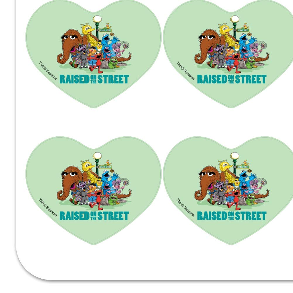 Sesame Street Heart Shaped Planner Stickers - Scrapbook & Craft Decals for Journals, Calendars, DIY Projects - Perfect for School, Office & Gift Giving