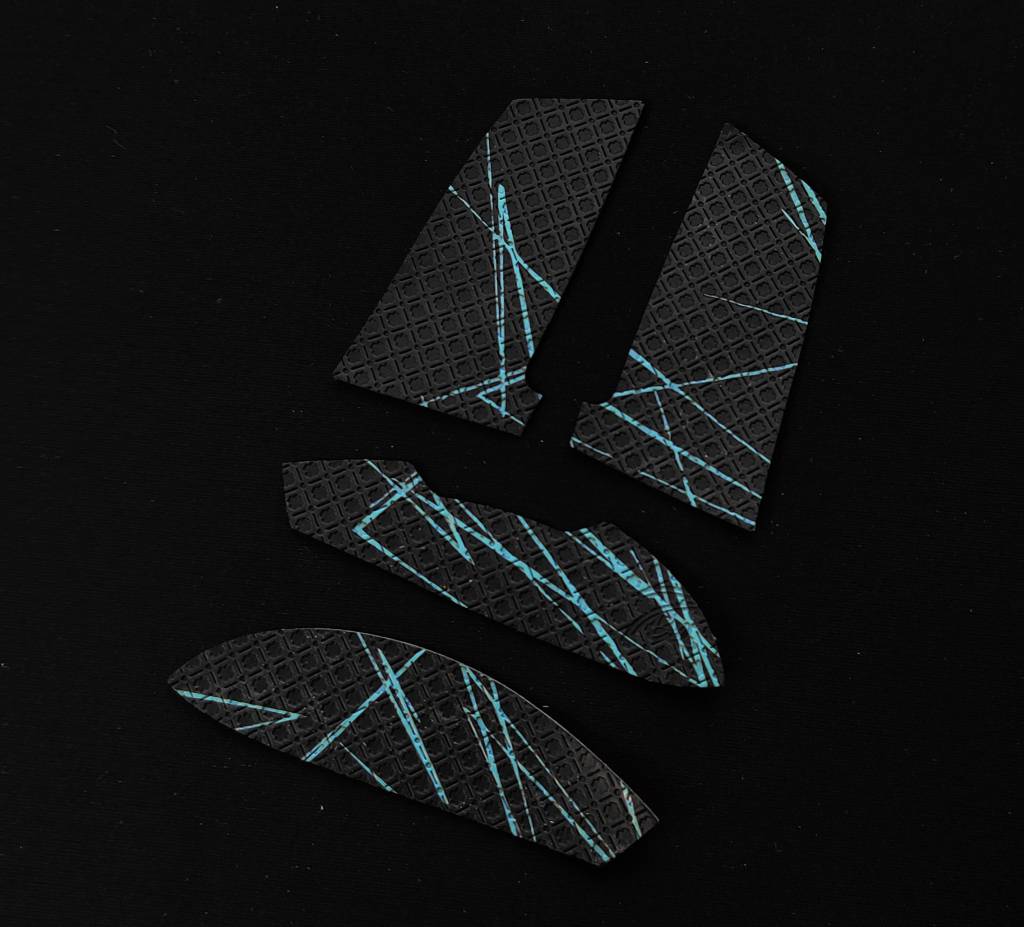 BT.L Mouse Grip for Razer Orochi V2 - Non-Slip Black & Blue Gaming Grip Tape - Improve Control & Comfort for FPS, MOBA, and Esports Gaming