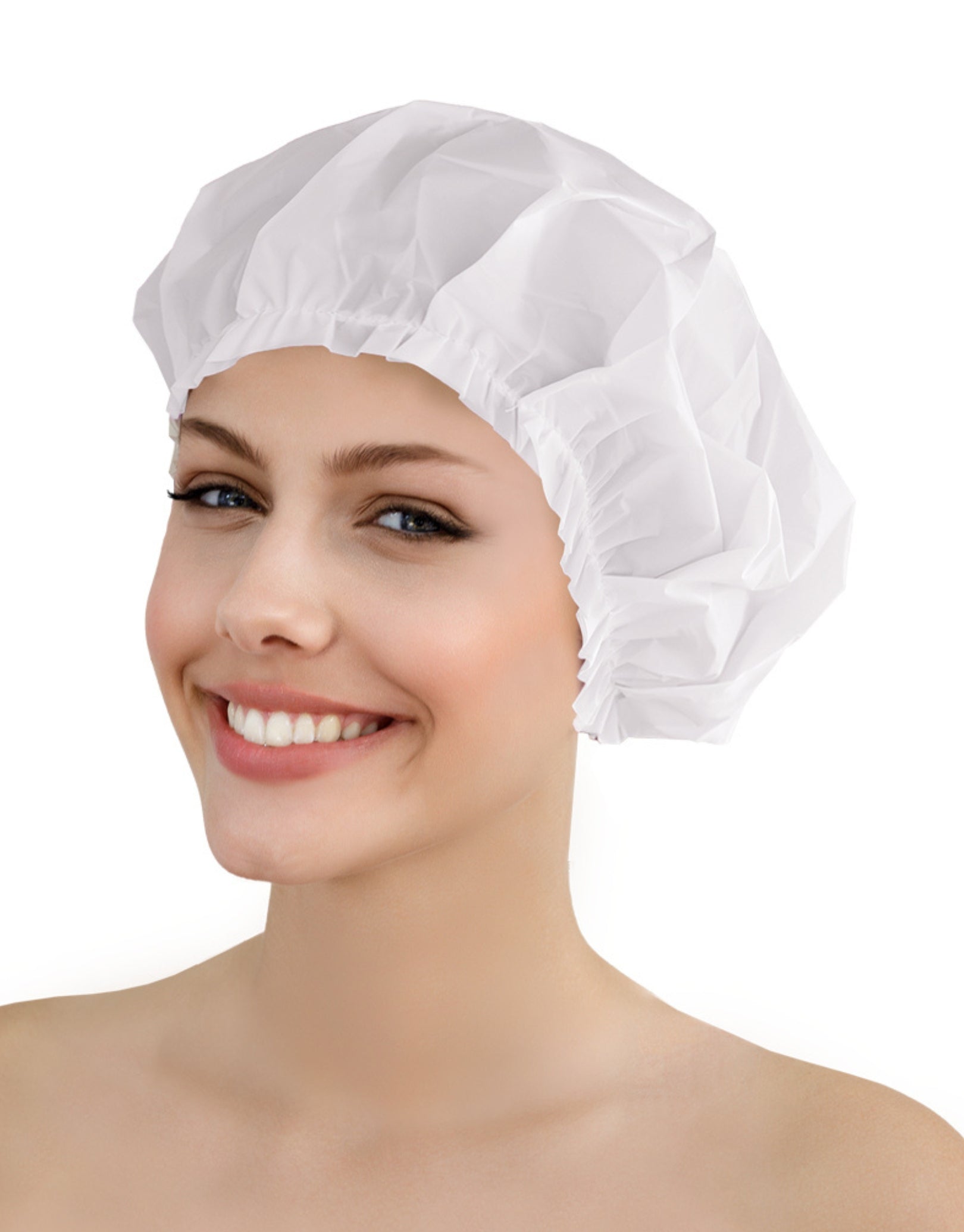 Waterproof Classic Shower Cap - Pack of 10 for Women & Men - Soft Reusable Bath Hair Protector for Swimming, Spa, and Travel