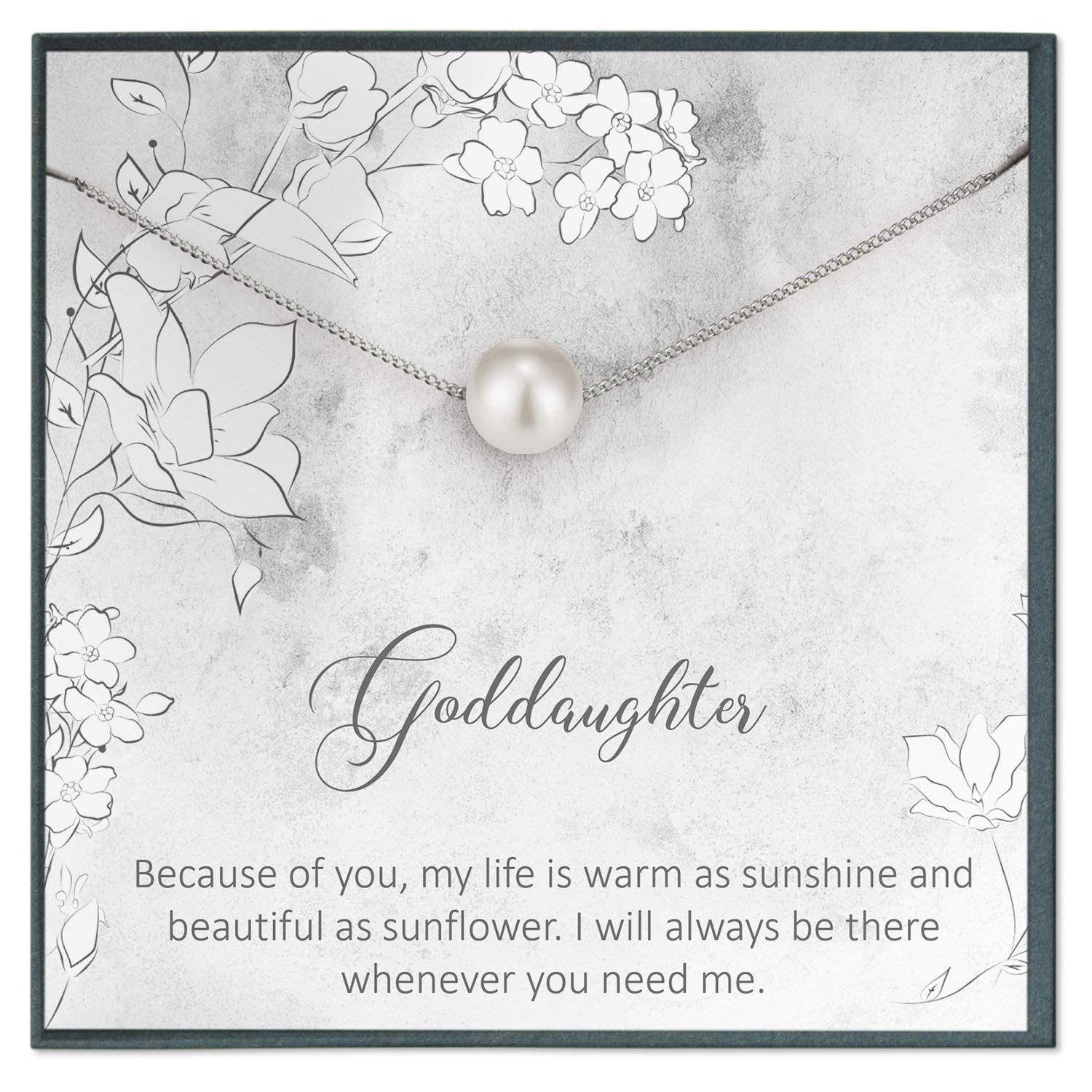 First Holy Communion Necklace for Girls - Goddaughter Baptism & Confirmation Gift - Religious Jewelry for Special Occasions & Church Events