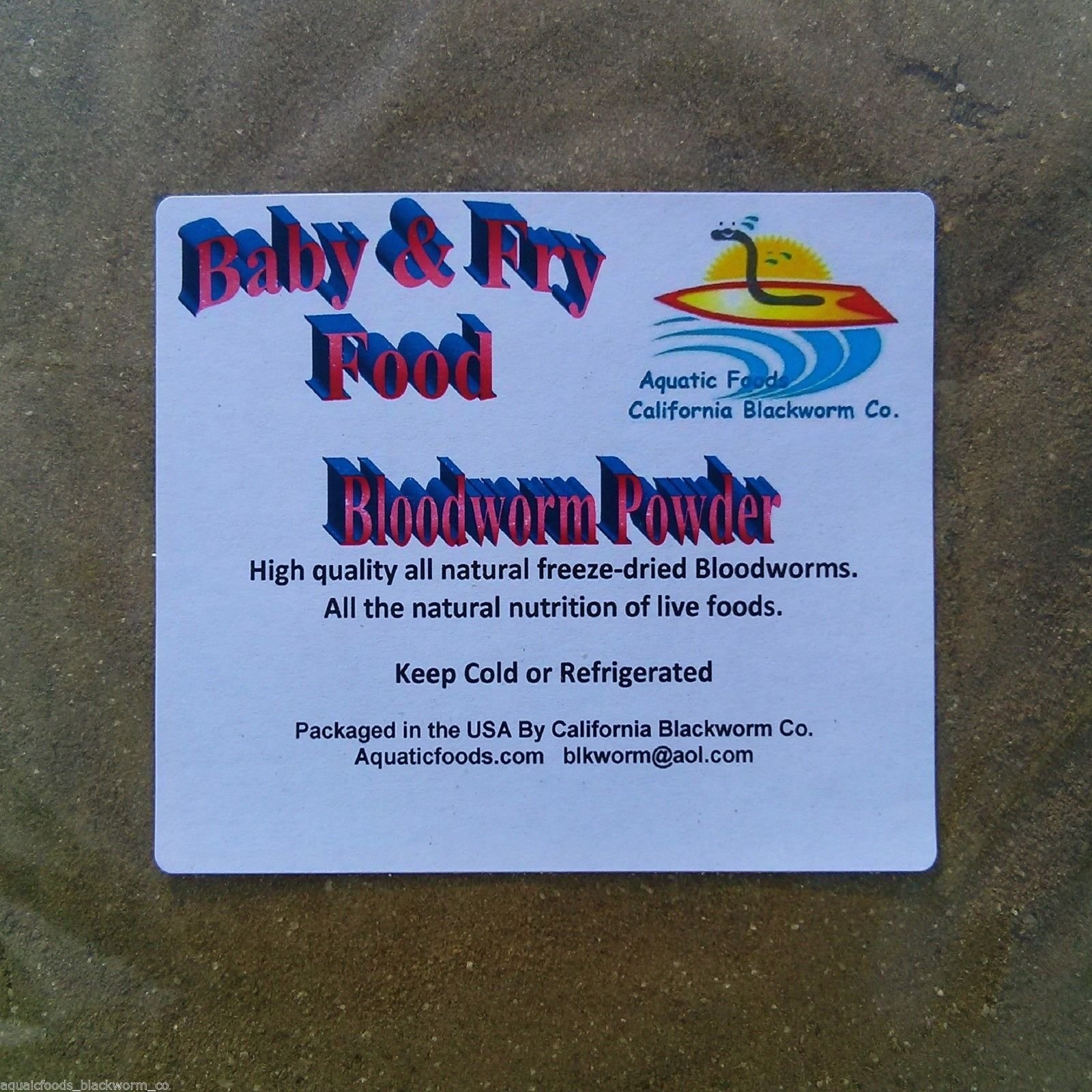 AFB Blood Worm Powder - Premium Fry & Baby Fish Food for Aquatic Pets