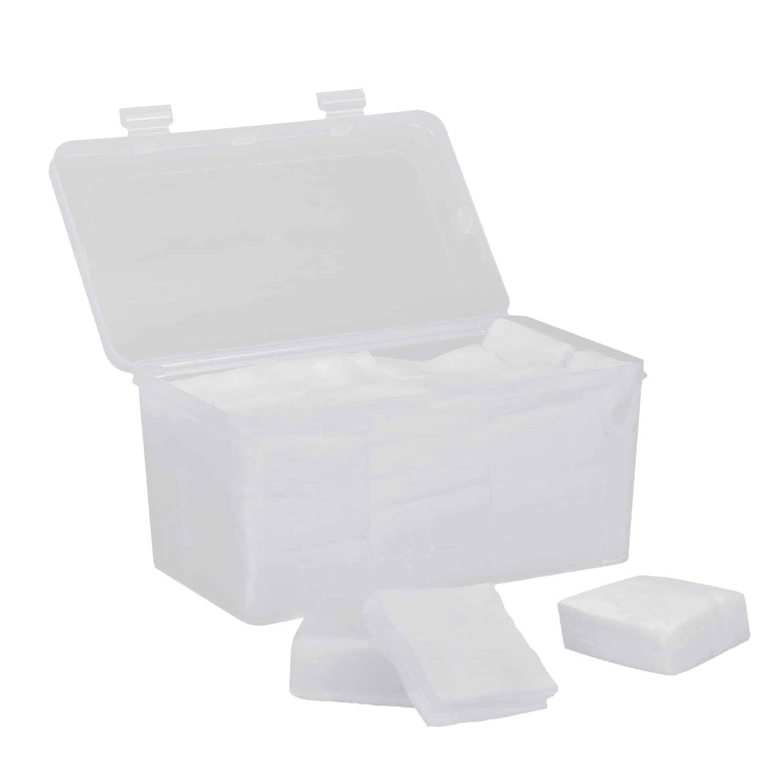 BOOSTEADY Gun Cleaning Patches - Square, Lint-Free, Highly Absorbent Cloth for .22, .30, .357, .38, 9MM & 12GA Calibers - Comes in Durable Plastic Case - Perfect for Rifle, Pistol & Shotgun Maintenance at Home or Range