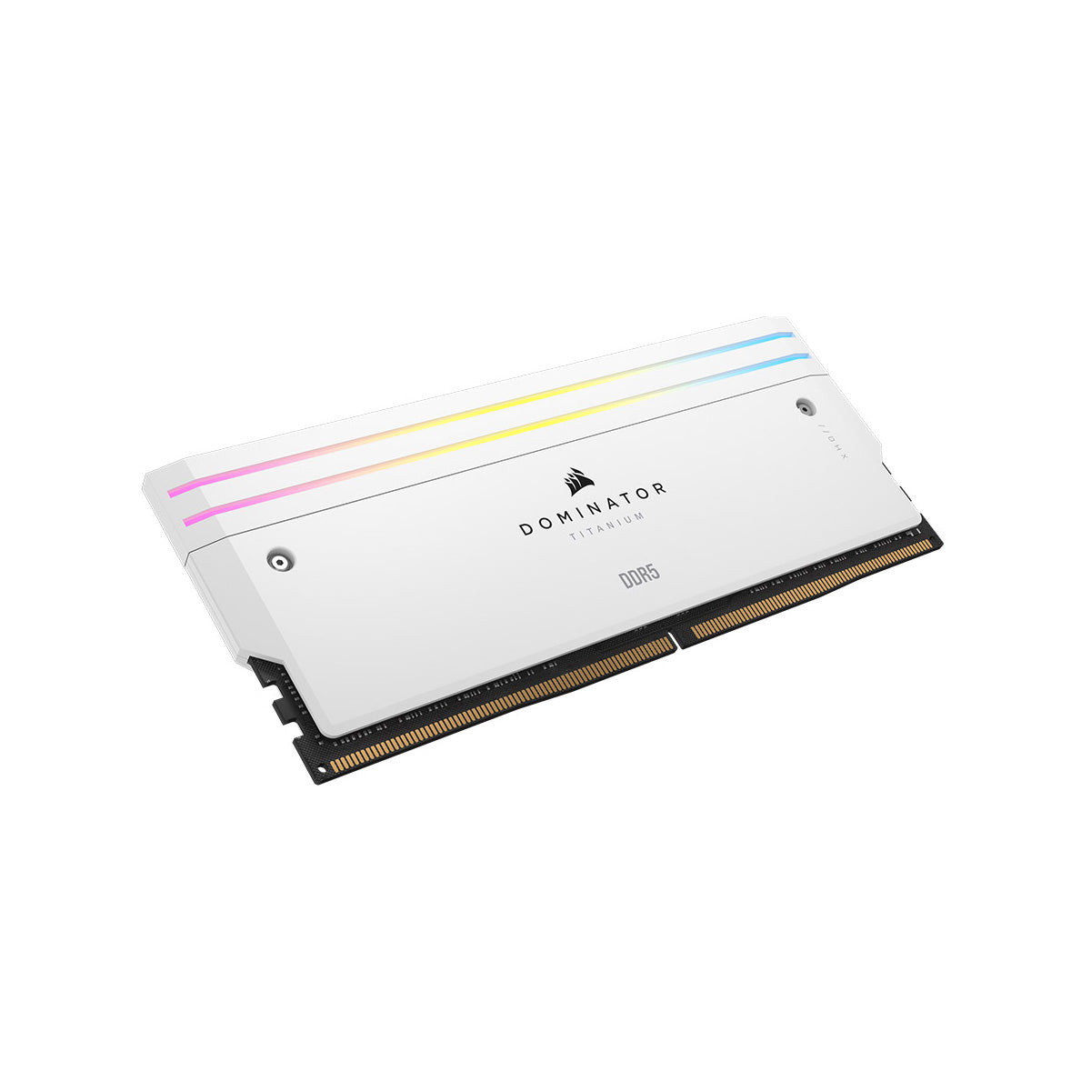 Corsair Dominator Titanium 64GB (2x32GB) DDR5 6600MHz CL32 Desktop Memory Kit - White (CMP64GX5M2X6600C32W) for High-Performance Gaming PCs and Workstations