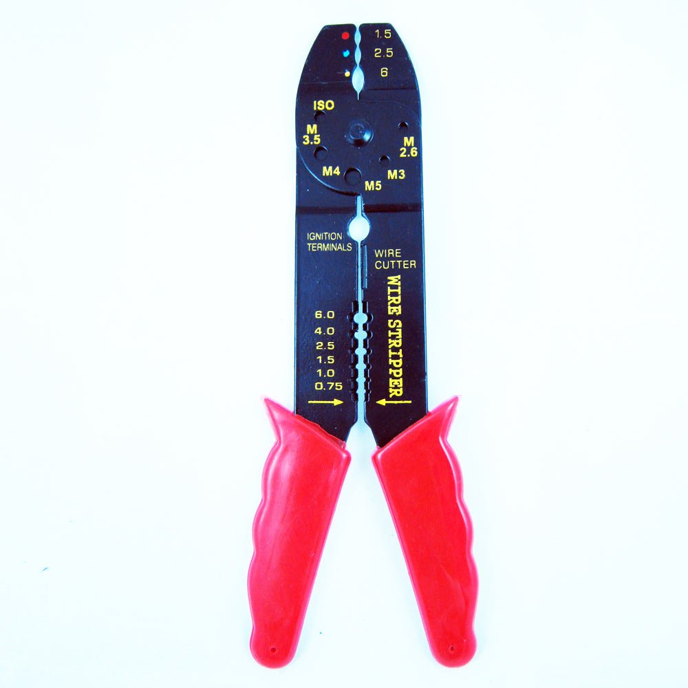 Universal Wire Stripper Tool - Professional Cable Cutter, Crimper & Clamp for Metal Terminals | Perfect for Electrical Work, DIY Projects & Automotive Repairs
