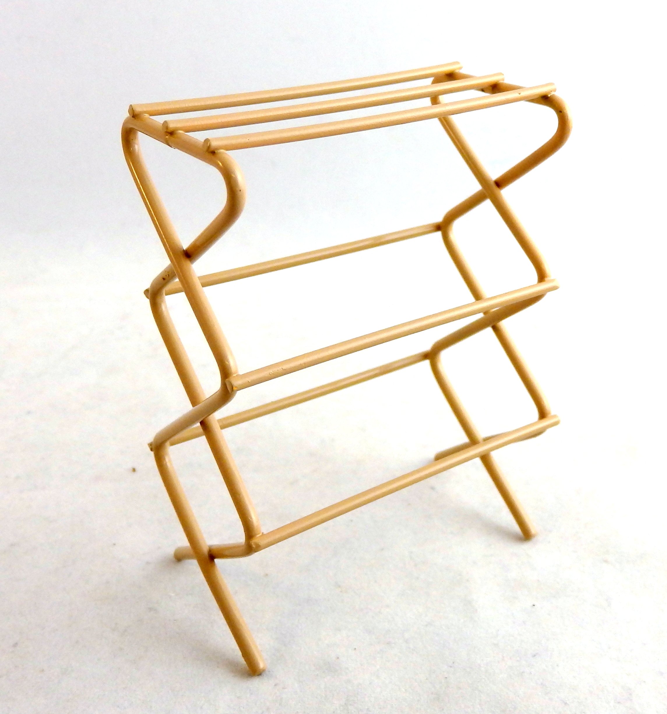 Miniature Clothes Drying Rack for Dollhouse - Small Wooden Laundry Rack for Doll Accessories - Perfect for Dollhouse Decor, Miniature Scenes & DIY Crafts
