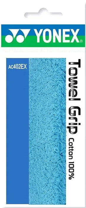 Yonex Badminton Towel Grip (AC404/405/406/408/409) - Premium Sweat Absorbing Racket Handle Cover for Tennis, Badminton, Squash - Perfect for Hot Weather & Intense Matches