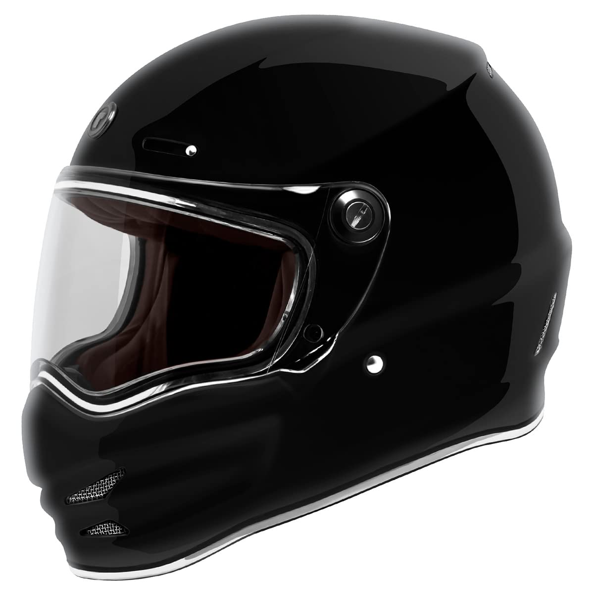 TORC T9/Pomona DOT Approved Fiberglass Full Face Retro Motorcycle Helmet - Vintage Style for Cruiser, Cafe Racer & Urban Riding Safety Gear