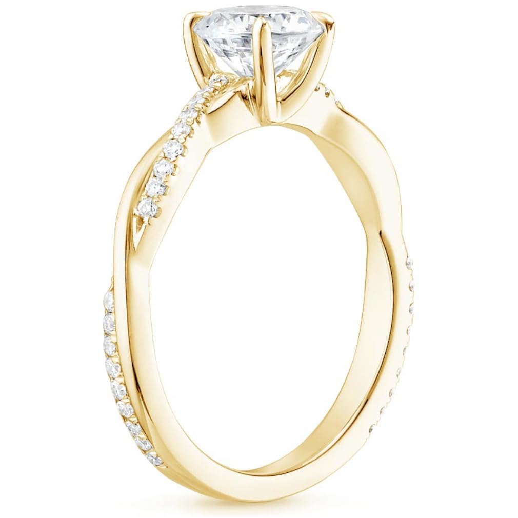 2 CT Marquise Cut Moissanite Engagement Ring Set for Women - Handmade Wedding Bridal Ring Set with Solitaire & Twisted Band in Sterling Silver, 10k/14k/18k Solid Gold Options - Perfect for Proposals, Anniversaries & Romantic Gifts