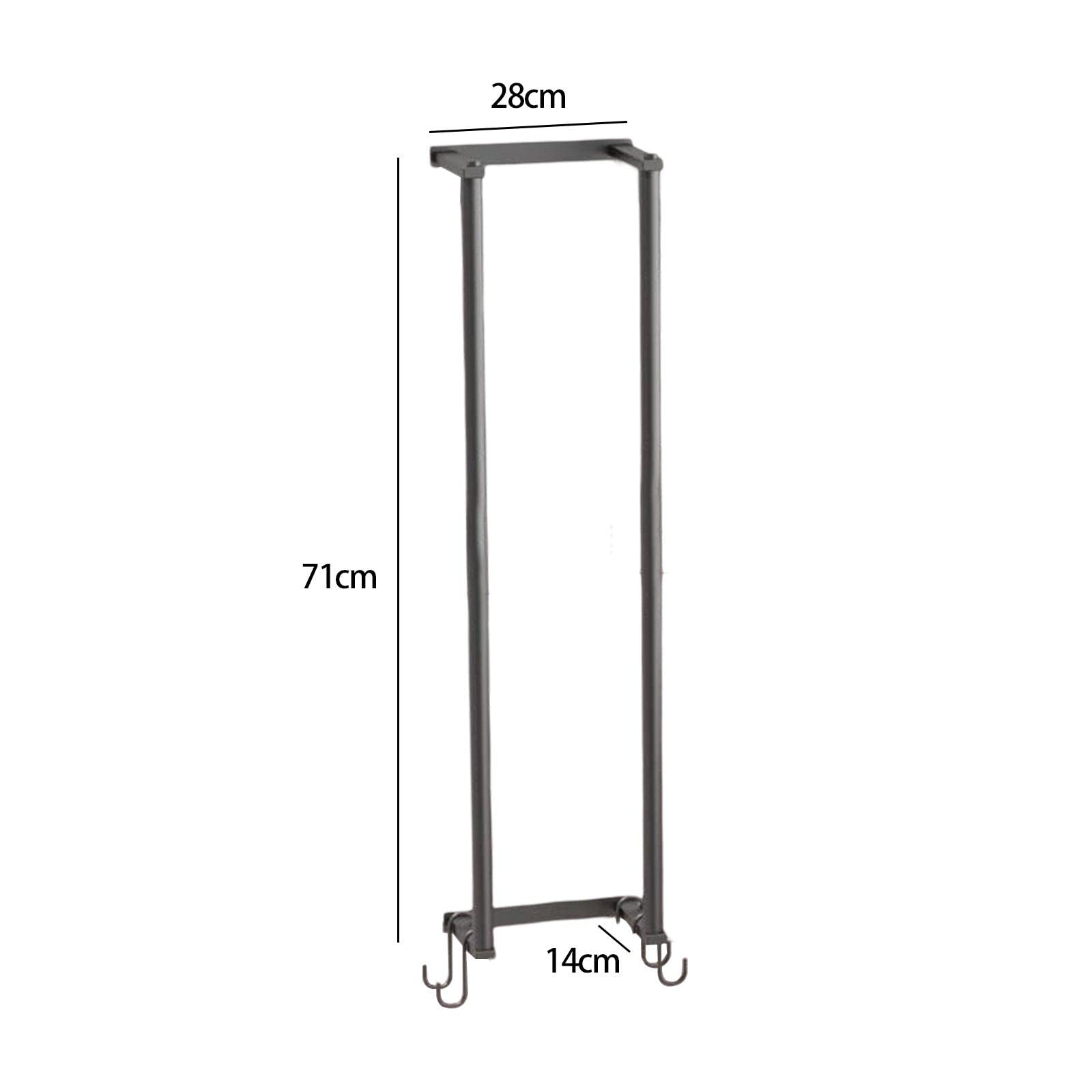 CALANDIS® Metal Towel Rack with Hooks - Bathroom Wall Mounted Towel Holder for Home, Spa & Gym - Rustproof & Space Saving Storage Solution