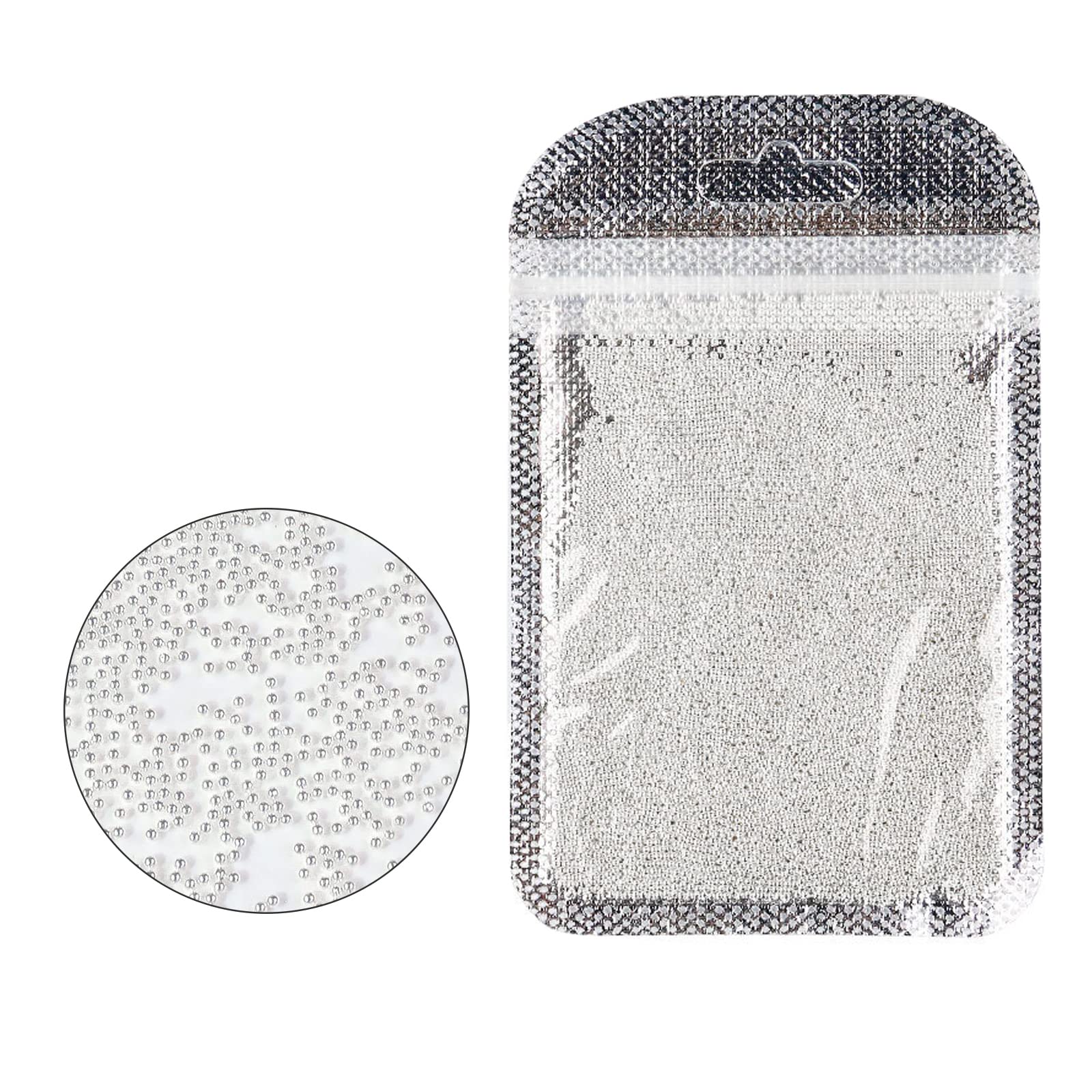 1 Bag Metal Nail Steel Balls Nail Studs - Mini Nails Caviar Beads for DIY Nail Art Decorations (Gold/Silver) - Perfect for Nail Salons, Home Manicures & Professional Nail Designs