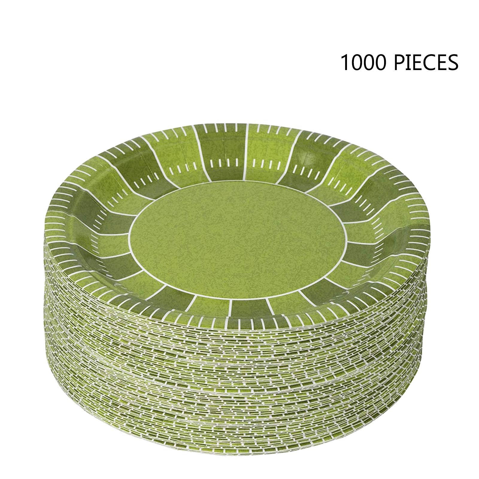 Football Themed 7-Inch Disposable Round Paper Plates (50-Pack) - Perfect for Game Day Parties, Tailgates, Family Dinners & Sports Events - Ideal for Super Bowl, Birthday Celebrations & BBQ Gatherings