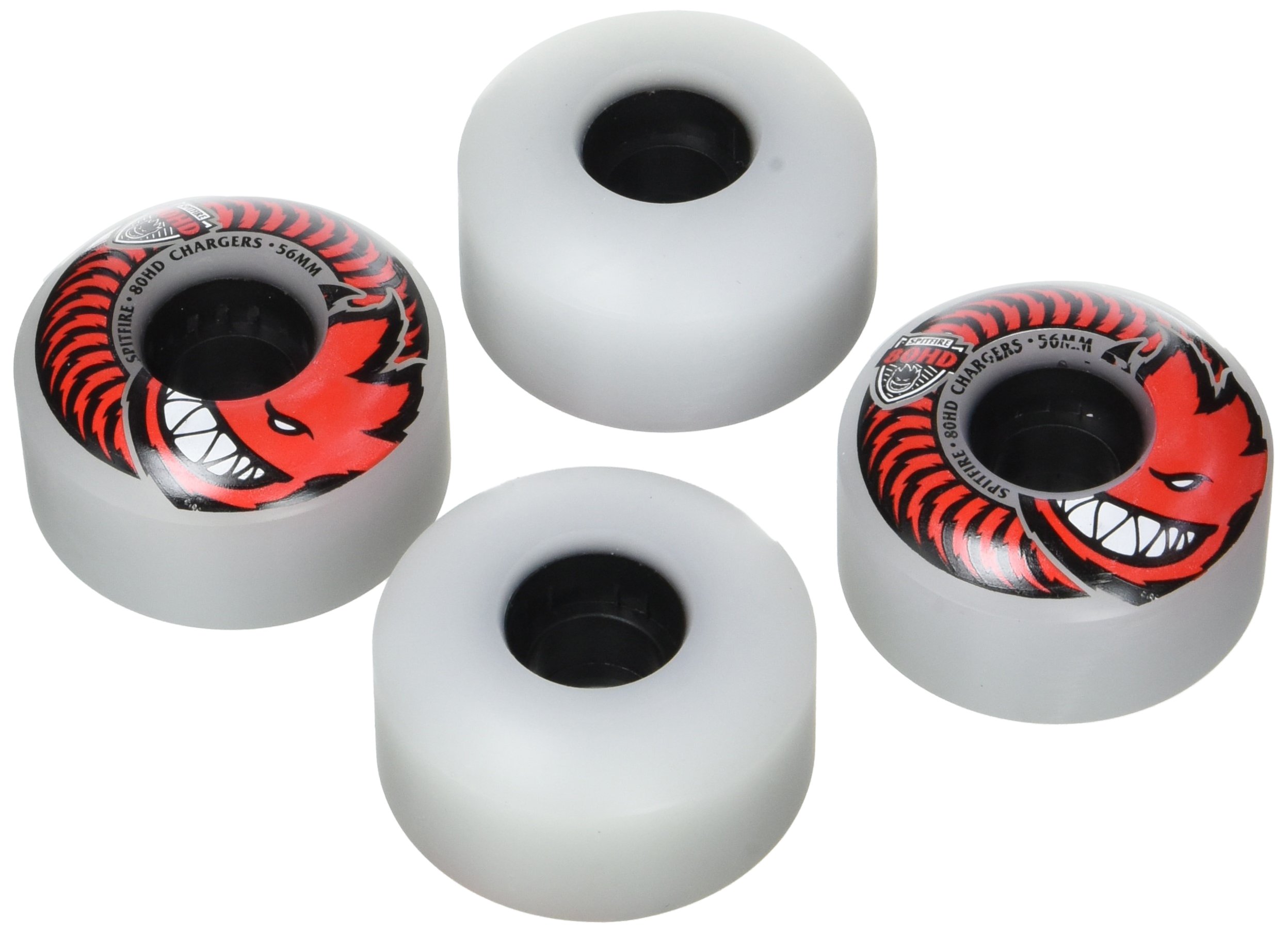 Spitfire Skateboard Wheels - Soft 80HD Wheels for Smooth Riding | Perfect for Street Skating, Park Cruising & Longboard Commuting
