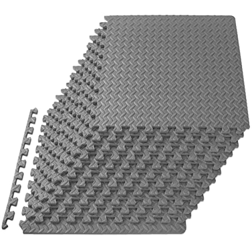 Grey - 1/2 Inch - 48 Sq Ft - 12 Tiles