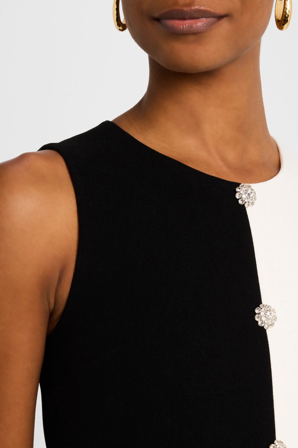 Elegant Black Monochrome Muse Mini Dress by Sans Faff - Perfect for Cocktail Parties, Date Nights & Summer Outings