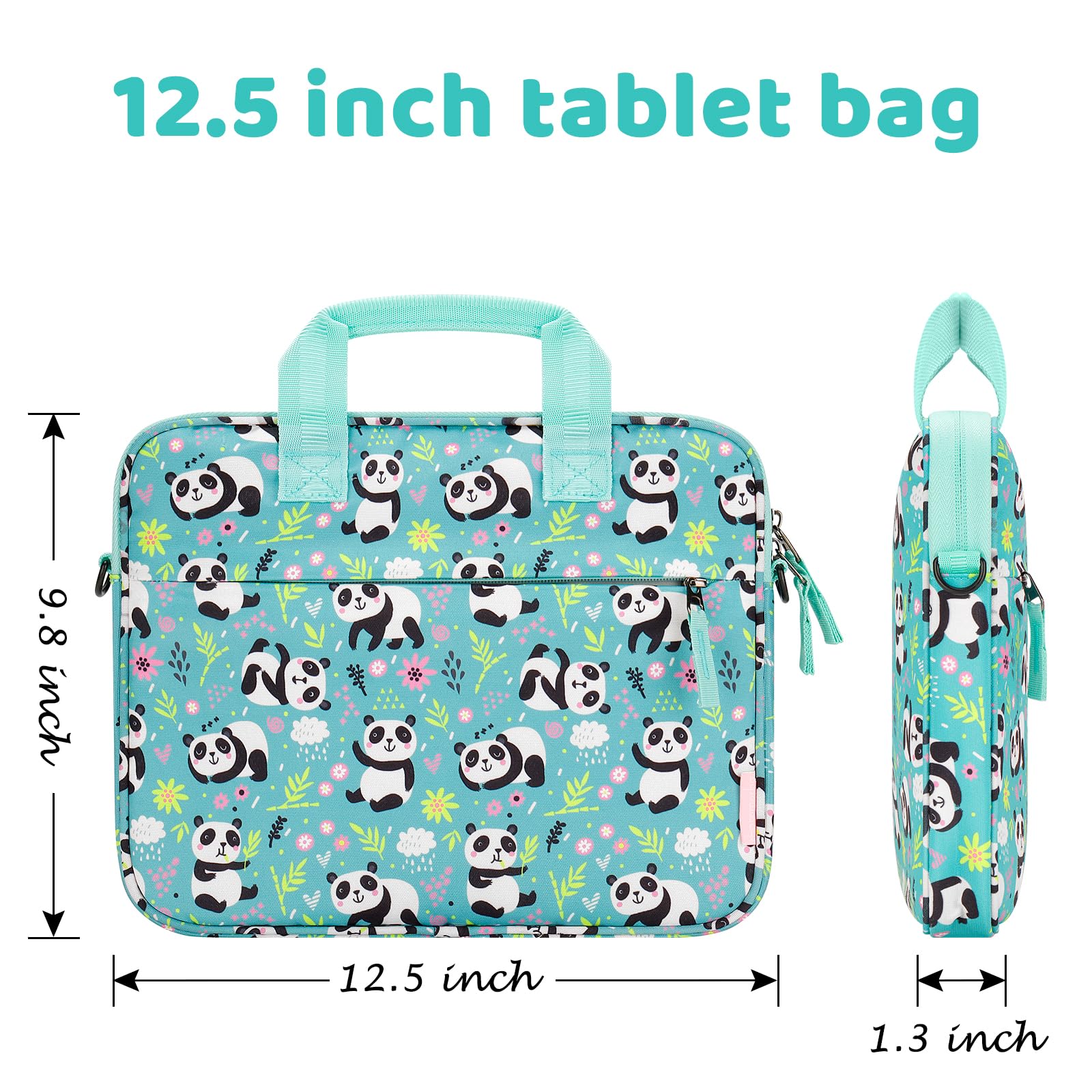Choco Mocha Kids Tablet Sleeve Bag for Boys & Girls (10-12.5 Inch) - Protective Case for iPad, Kindle, Samsung Tablets - Perfect for School, Travel & Home Use