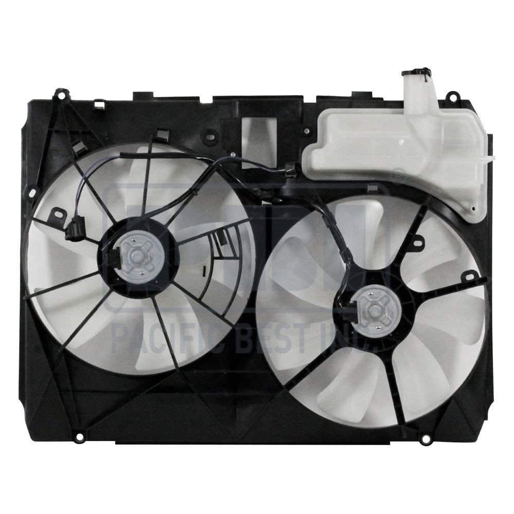PF3804 Dual Radiator and Condenser Fan Assembly - High Performance Cooling System for Cars, Trucks & SUVs - Perfect for Engine Overheating Prevention & AC System Efficiency