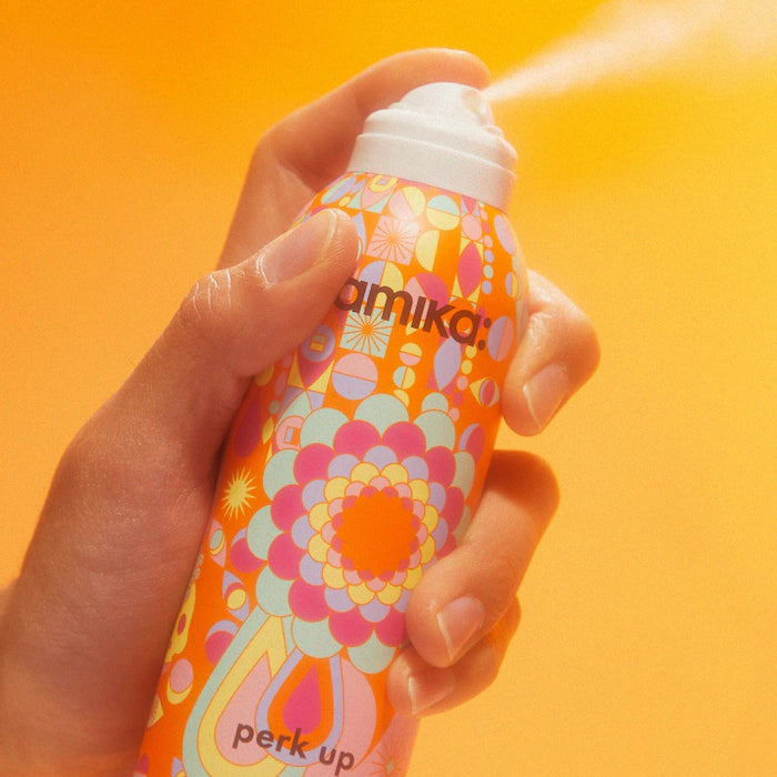 Amika Perk Up Talc-Free Dry Shampoo for Oily Hair - Quick Refresh & Volume Boost for Workouts, Travel & Busy Mornings