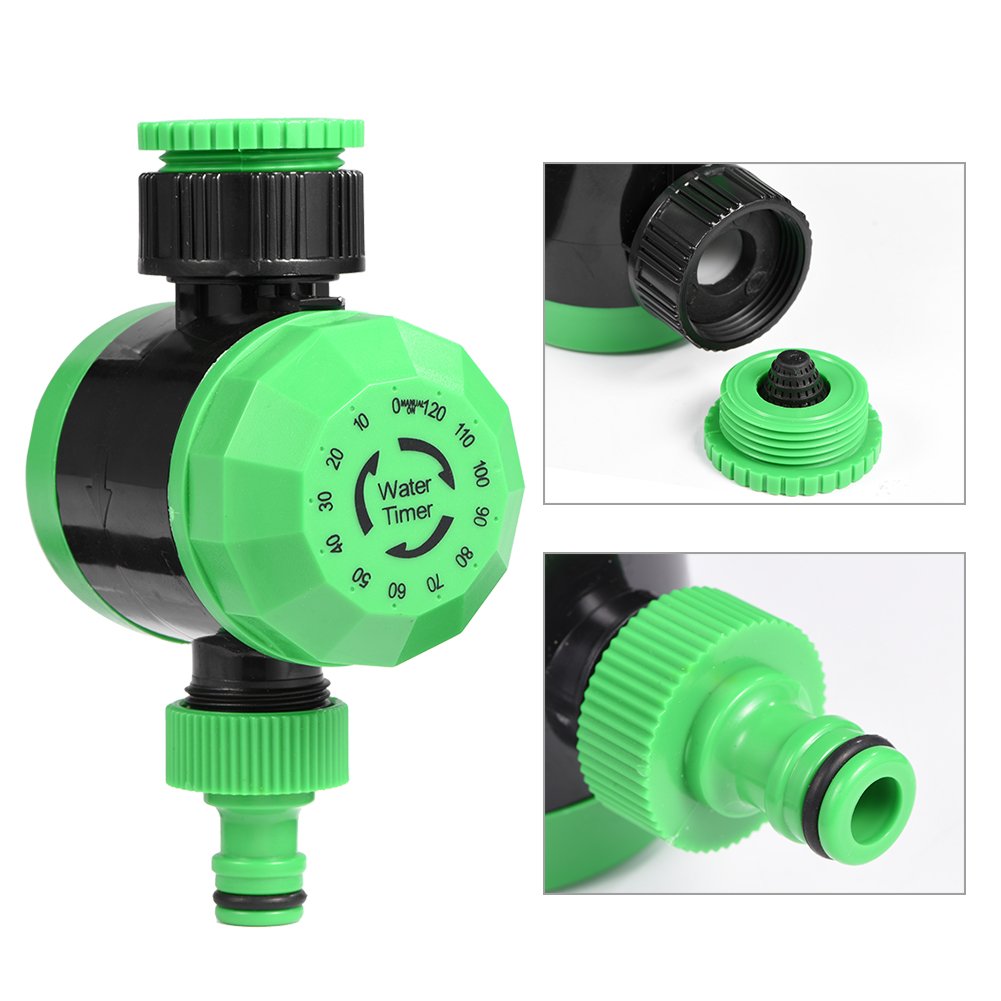 Automatic Garden Hose Water Timer - 120 Minute Outdoor Irrigation Controller with Shut Off | Plastic & Durable for Lawns, Plants & Flower Beds | Perfect for Sprinklers, Drip Systems & Water Conservation