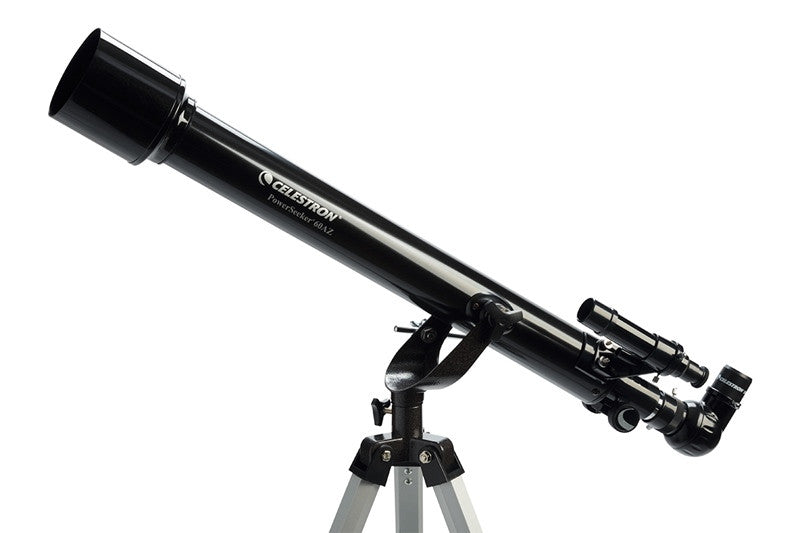 PowerSeeker 60AZ Telescope - 60mm Aperture Refractor Telescope for Beginners with Adjustable Tripod, Perfect for Stargazing, Bird Watching & Backyard Astronomy