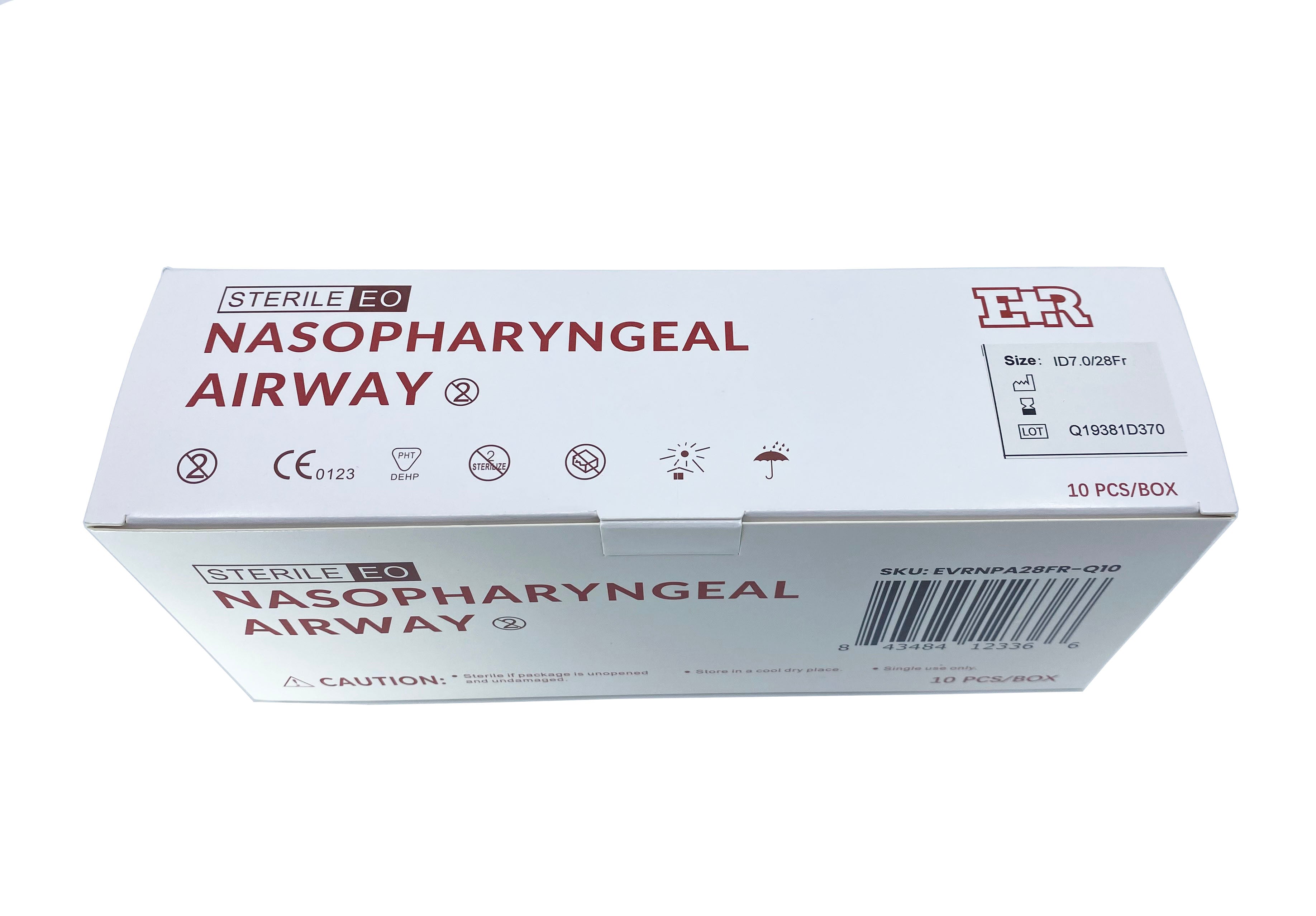 Nasopharyngeal Airway Tube with Lubricating Jelly - Medical Airway Management for Emergency, Surgery & Anesthesia Procedures
