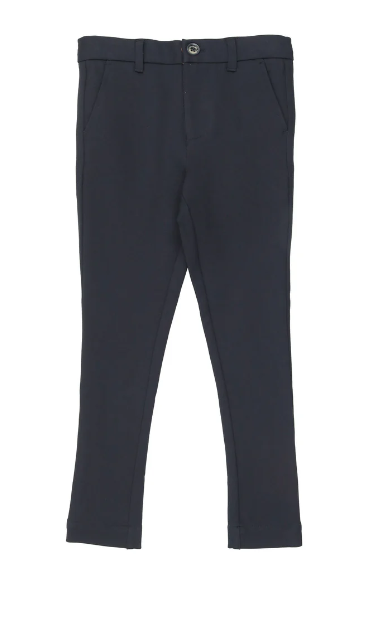 COCO BLANC Ponte Pants for Girls (2-14 Years) - Stylish & Comfortable Stretch Knit Pants for School, Playdates & Everyday Wear