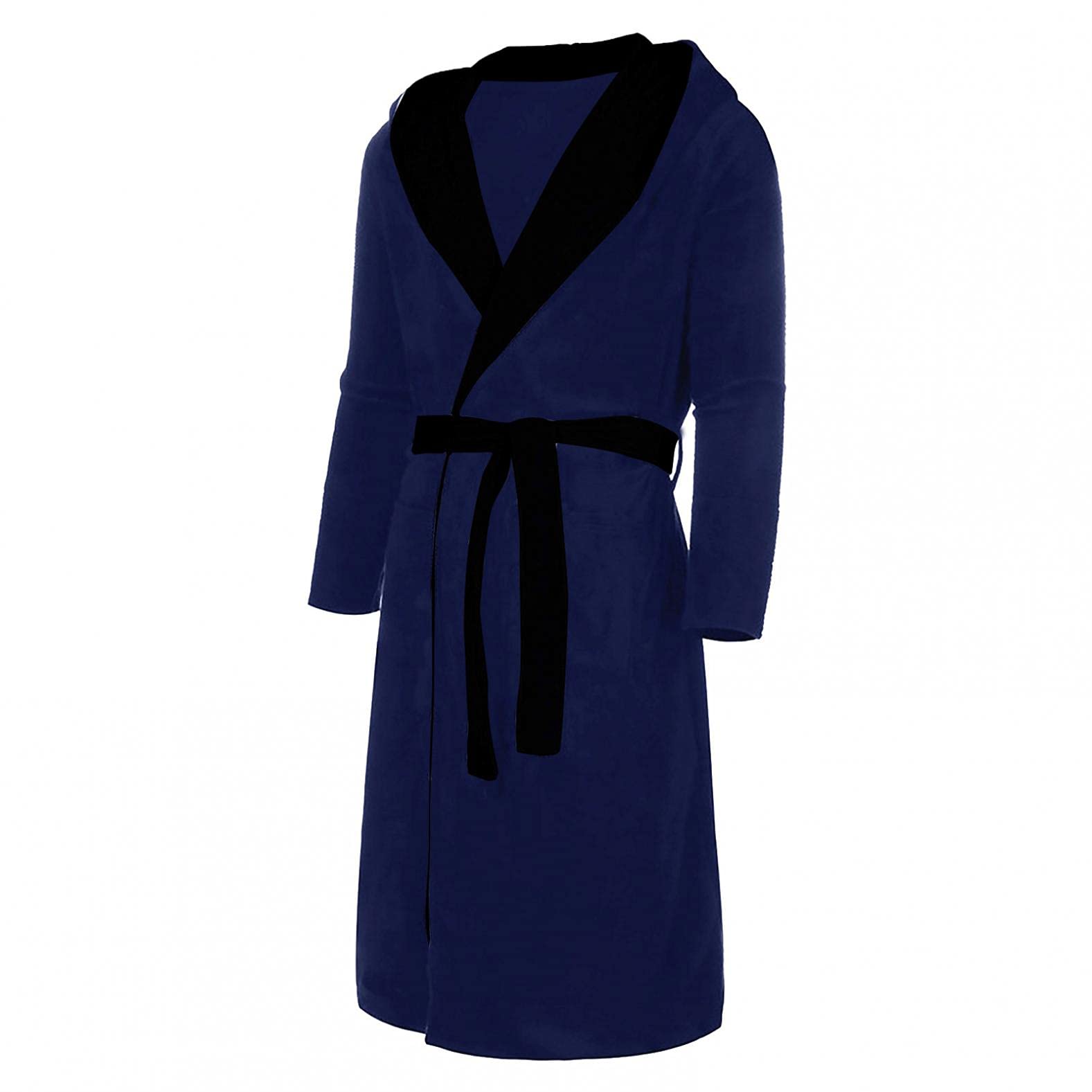Luxury Big & Tall Men's Turkish Cotton Waffle Robe - Lightweight Fleece Plush Hooded Bathrobe for Spa, Hotel & Home Relaxation - Cozy Lounge Wear for After Shower, Poolside & Self-Care Moments