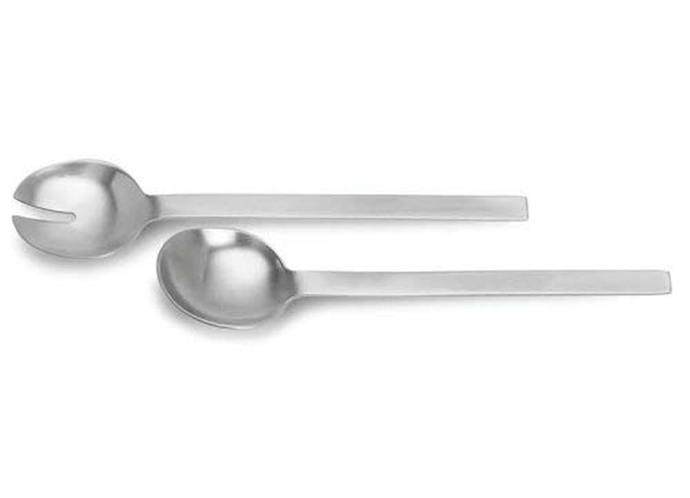 Premium Stainless Steel Salad Servers Set - Ergonomic Design for Easy Tossing & Serving - Perfect for Fresh Salads, Pasta, and Fruit Dishes - Ideal for Home Kitchens, Restaurants, and Outdoor Dining
