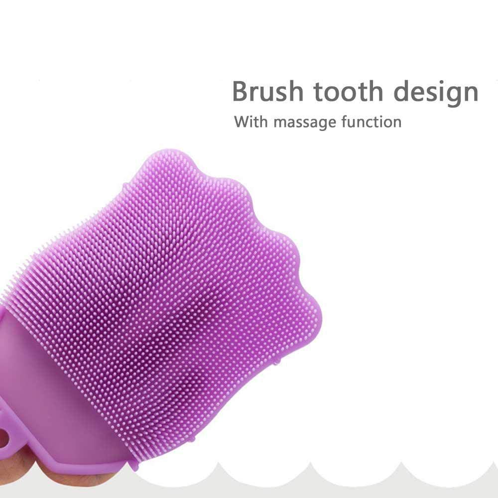 Anti-Cellulite Silicone Baby Bath Scrubber Gloves - Soft Exfoliating Hand Brush for Infant Bath Time (Multi-Color, Pack of 1) - Gentle Skin Care & Massage for Newborns & Toddlers