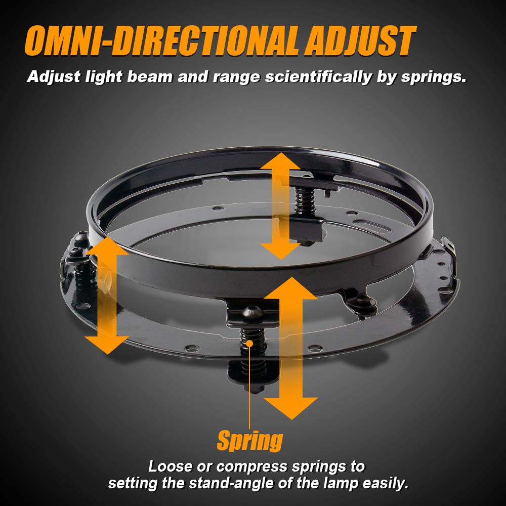 7 Inch LED Motorcycle Headlight Kit with 4.5