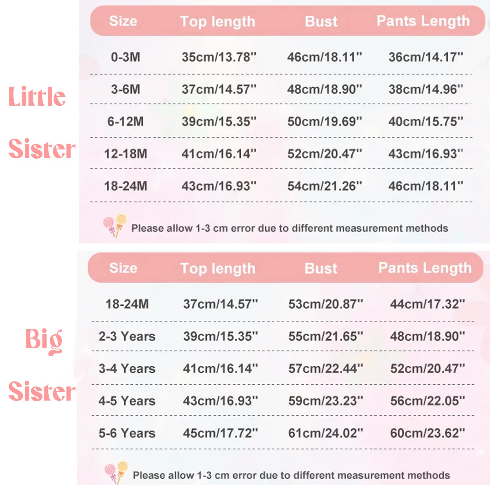 AMAWMW Big Sister Little Sister Matching Outfits - Toddler & Newborn Girl Clothes Set with Ruffle Romper, Floral Pants & Headband (3Pcs) - Perfect for Family Photos, Sibling Bonding & Special Occasions