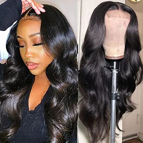 UNICE 16 Inch Brazilian Virgin Human Hair Wig for Women - 10A Grade Body Wave Lace Closure Wig, 4x4 Lace Front with Pre-Plucked Hairline & Baby Hair, 150% Density | Perfect for Daily Wear, Parties & Special Occasions