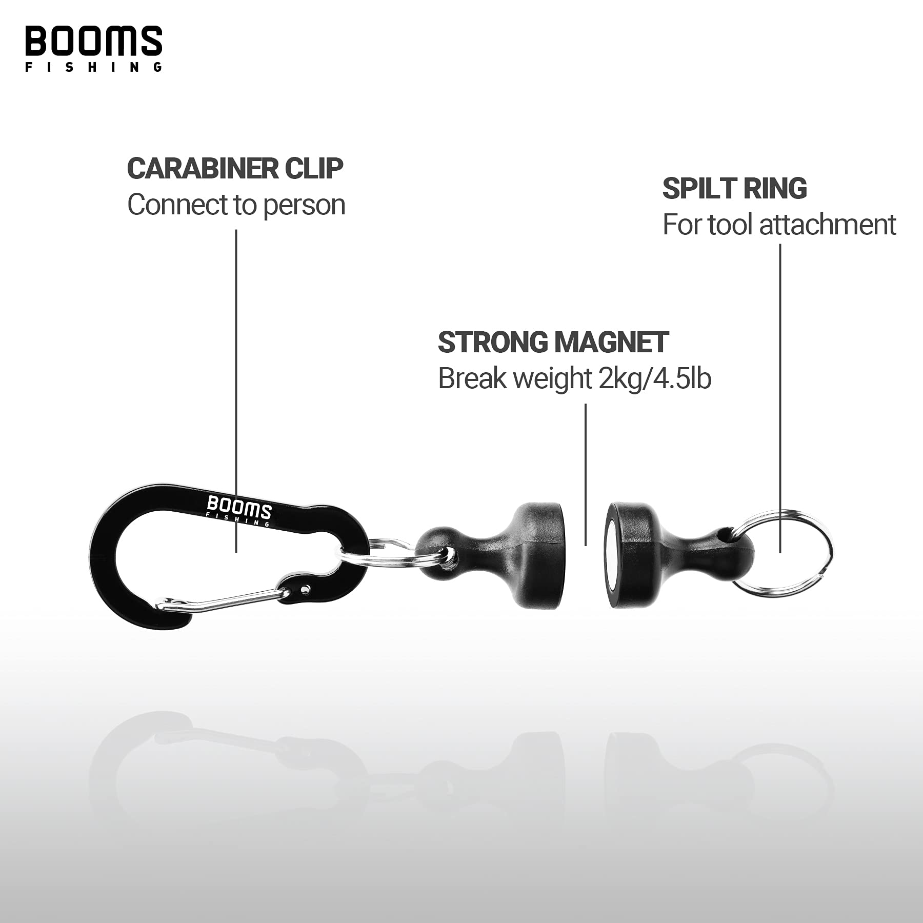 Fly Fishing Magnetic Net Release - Quick Release Keychain for Booms Fishing | Outdoor & Boat Use
