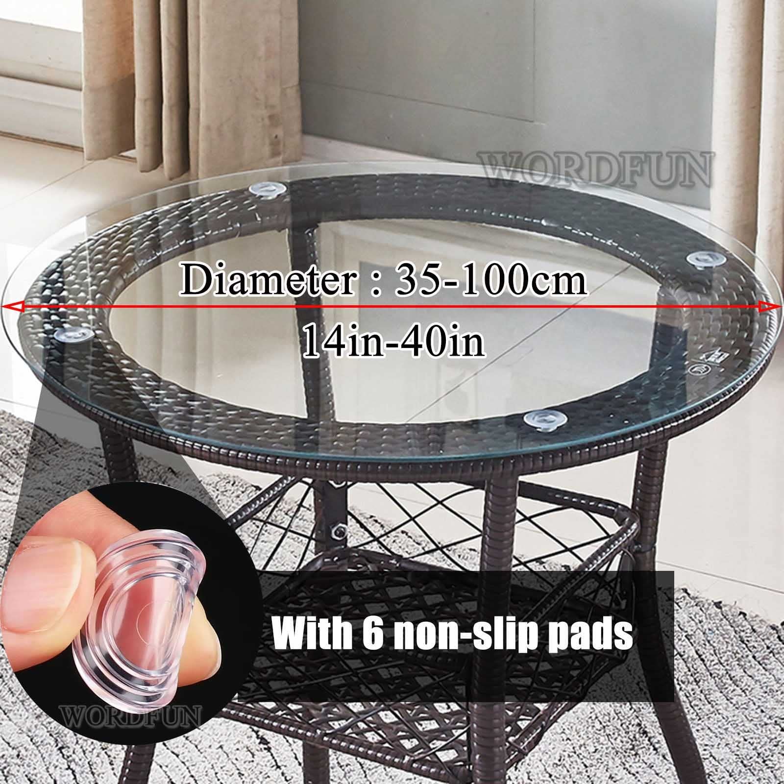 Premium Round Tempered Glass Table Top - 15