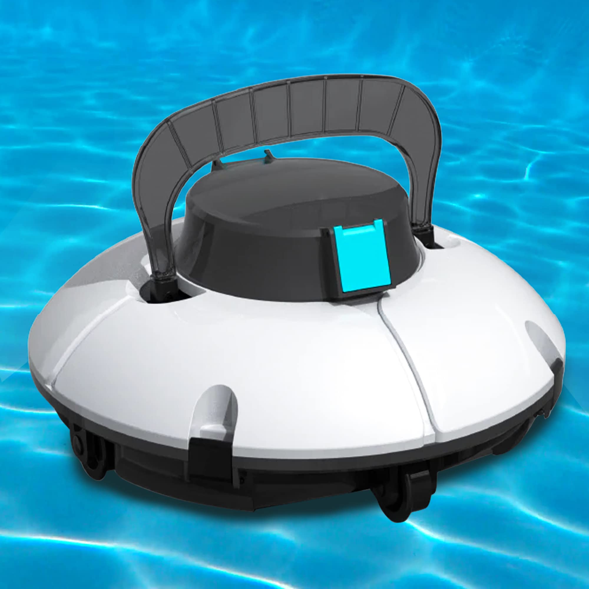 Best Cordless Pool Cleaner Robot - Lightweight Automatic Swimming Pool Vacuum for Above Ground & In-Ground Pools up to 40FT | Ideal for Backyard, Vacation Homes & Commercial Use