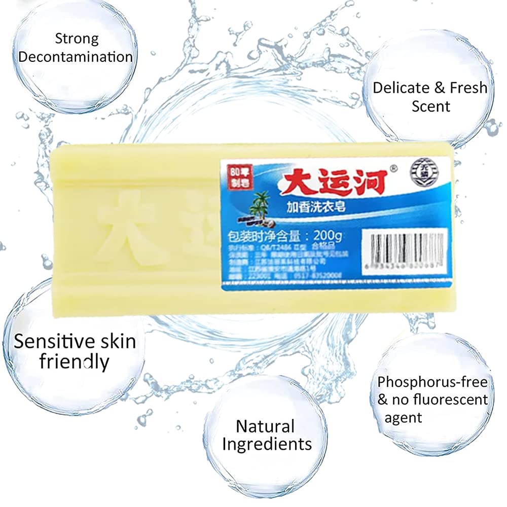 DINNIWIKL Natural Underwear Stain Remover Soap Bar - Gentle Hand Wash Laundry Detergent for Delicates, Lingerie & Intimate Wear - Eco-Friendly Grand Canal Soap (3 Pack) - Perfect for Travel, Gym & Sensitive Skin Care