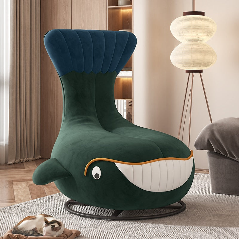 Whale Shaped Kids Sofa - Soft & Playful Children's Furniture for Playroom, Nursery or Bedroom | Cozy Seating for Reading Nook, Playtime & Relaxation