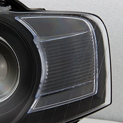 AKKON Replacement Headlights for 2006-2010 VW Passat - Black Bezel Headlamp Assembly Pair (Driver & Passenger Side) - Perfect for Night Driving & Car Restoration Projects