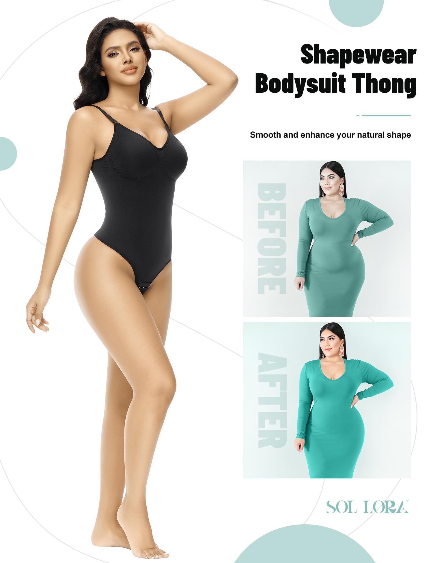 Best Women's Tummy Control Shapewear Bodysuit - Seamless Waist Trainer & Body Shaper Thong for Sculpting & Snatched Look | Perfect for Everyday Wear, Special Occasions & Postpartum Recovery