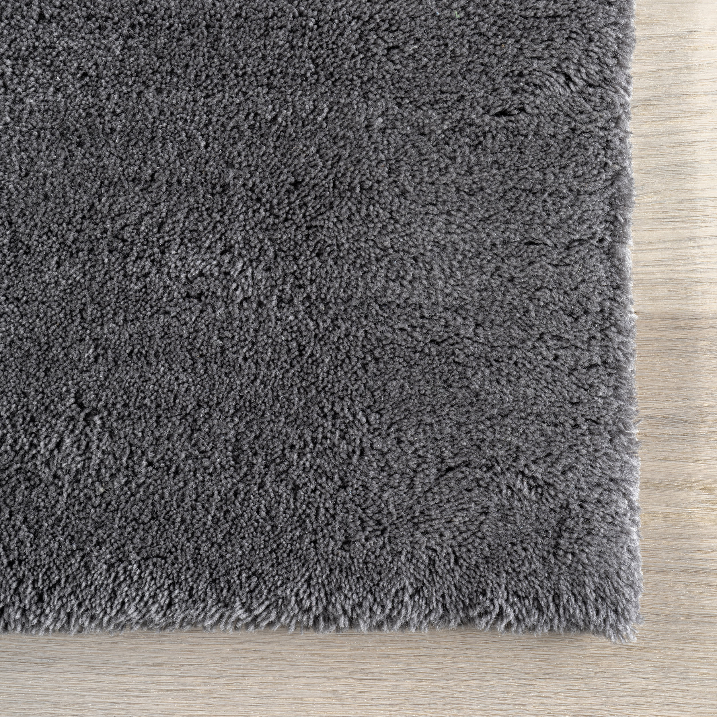 Premium Gaia New Zealand Wool Shag Rug - Soft & Plush Dark Grey Area Rug for Living Room, Bedroom & Cozy Home Decor