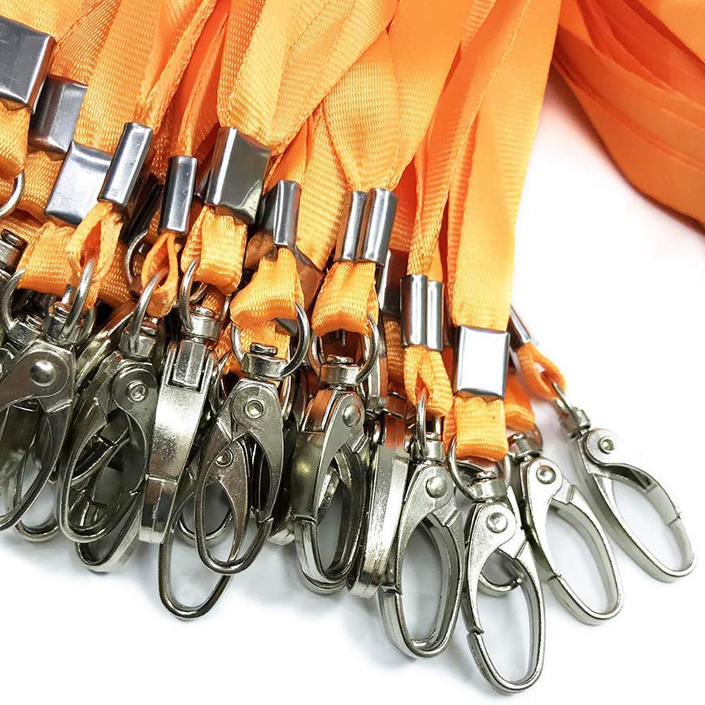 Bulk Lanyards for ID Badges 50 Pack - 17.7