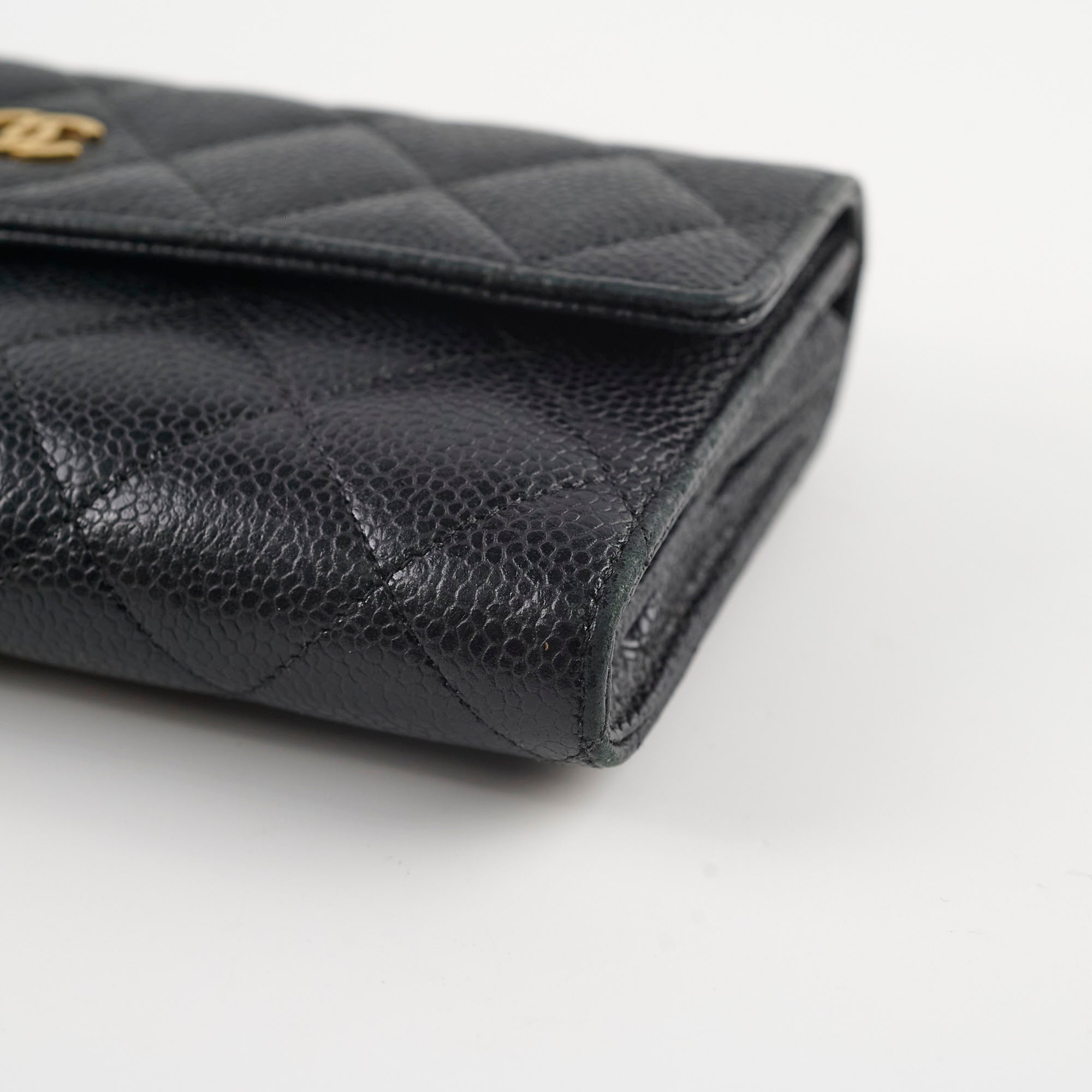 Chanel Caviar Leather Long Wallet in Black - Classic Series 20 | Luxury Women's Wallet for Everyday Use & Special Occasions