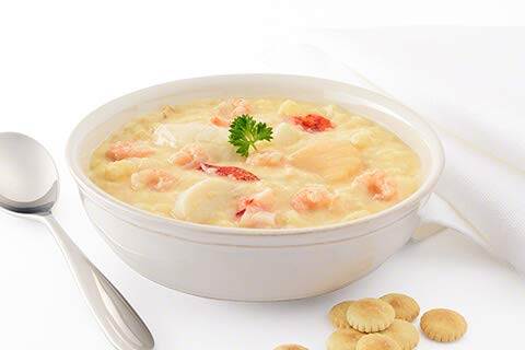 Fresh Maine Lobster Seafood Chowder Soup - 4 Pack | Premium Quality, Ready-to-Eat Chowder for Quick Meals, Dinner Parties & Gourmet Gifts