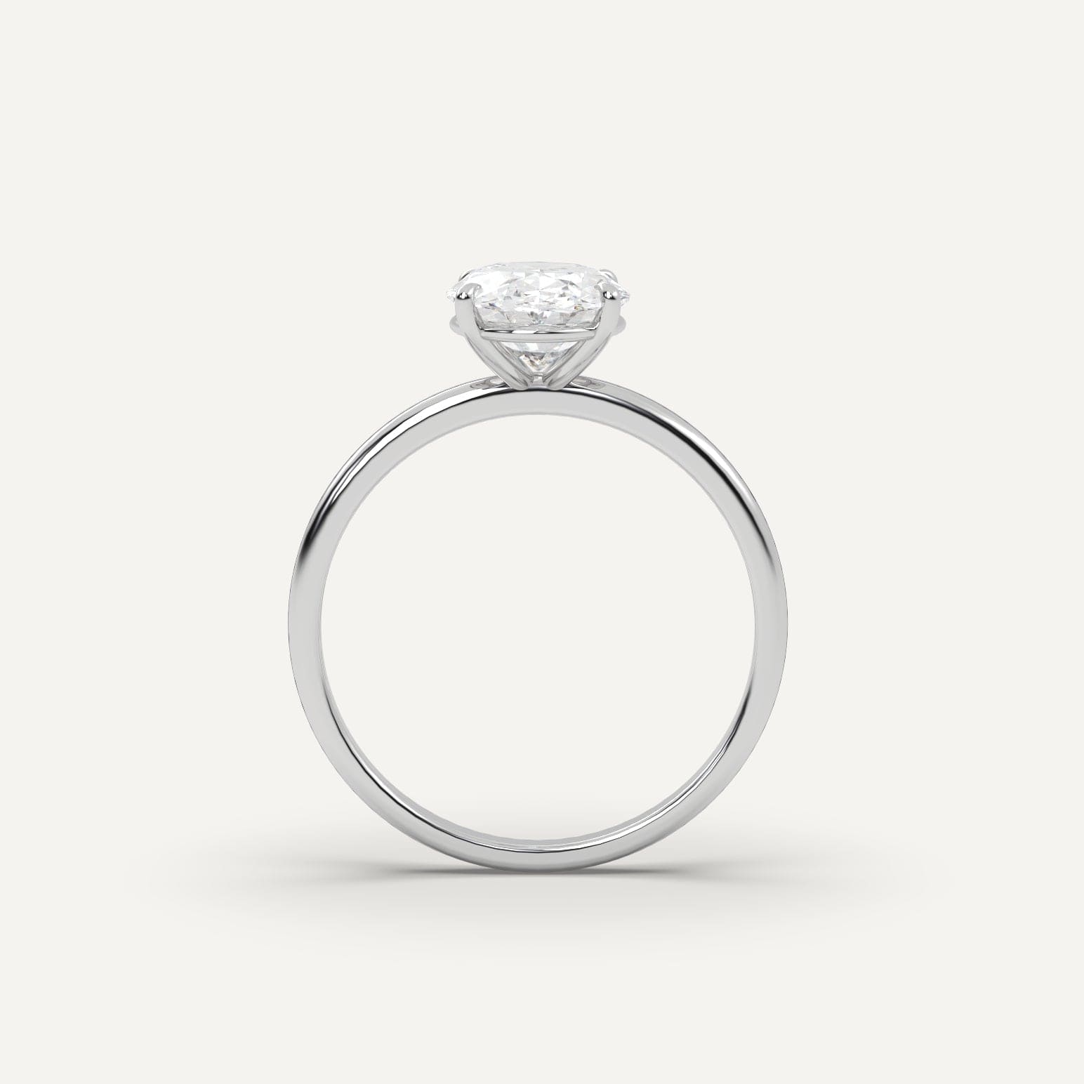 2 Carat Oval Cut Diamond Engagement Ring for Women - Elegant Solitaire Wedding Band, Perfect for Proposals, Anniversaries & Special Occasions