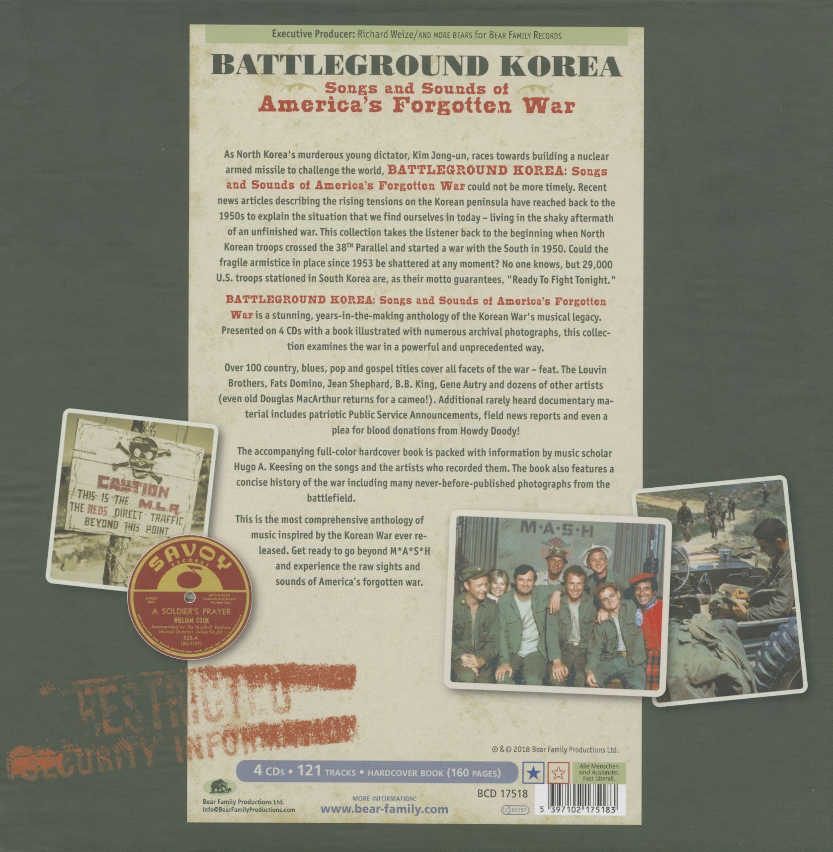 Battleground Korea: Songs & Sounds of America's Forgotten War - Historical Music Collection for Veterans, Educators & History Enthusiasts