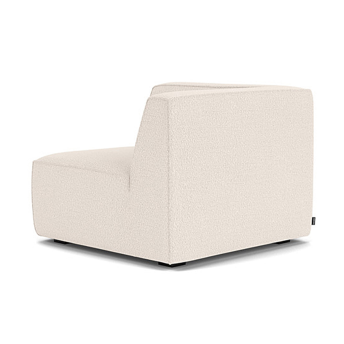 Dane Boucle 1-Seater Left Corner Modular Sofa - Modern Accent Chair for Small Spaces, Living Room, Apartment & Office - Soft Fabric Upholstery with Sturdy Frame